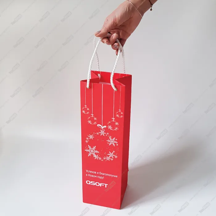 Пакет для бутылки 12х40х12 см